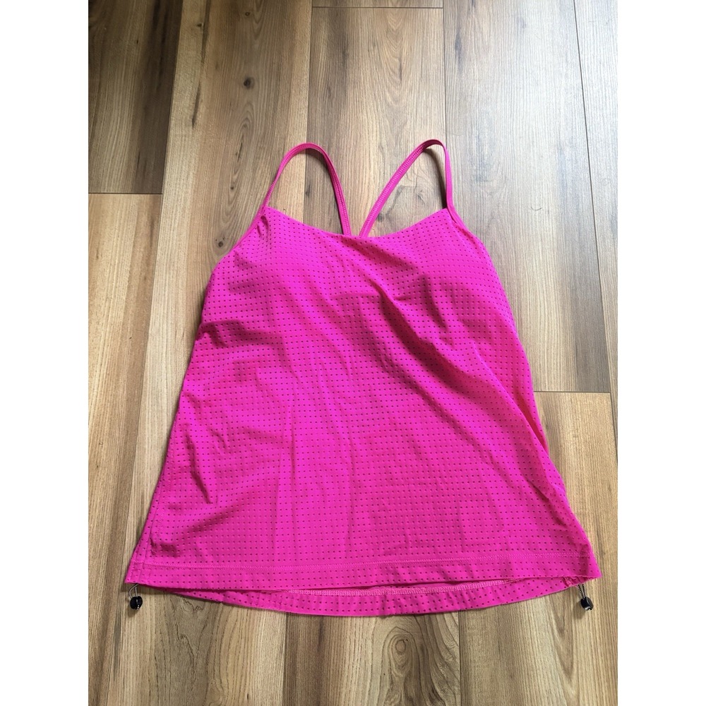 Women’s Pink Mesh Tank Top - Lightweight Cami